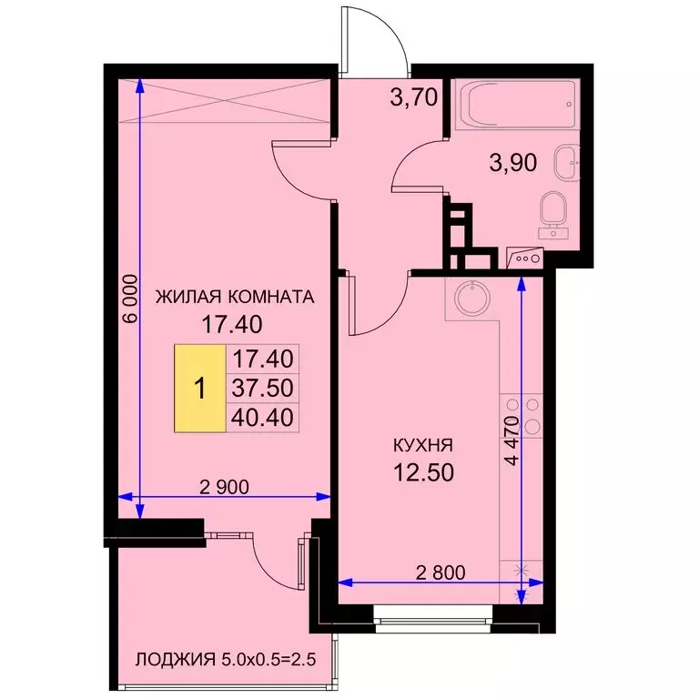 1-комнатная квартира: Краснодарский край, Динской район, ... - Фото 1