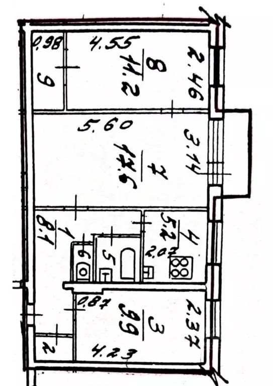 3-к кв. Санкт-Петербург Заневский просп., 59 (59.0 м) - Фото 2