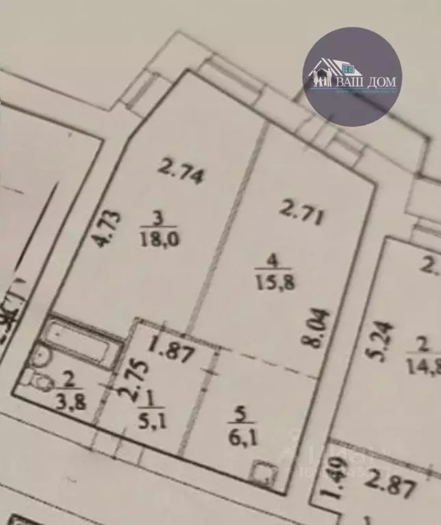 2-к кв. Архангельская область, Северодвинск ул. Ломоносова, 85к2 (49.0 ... - Фото 1