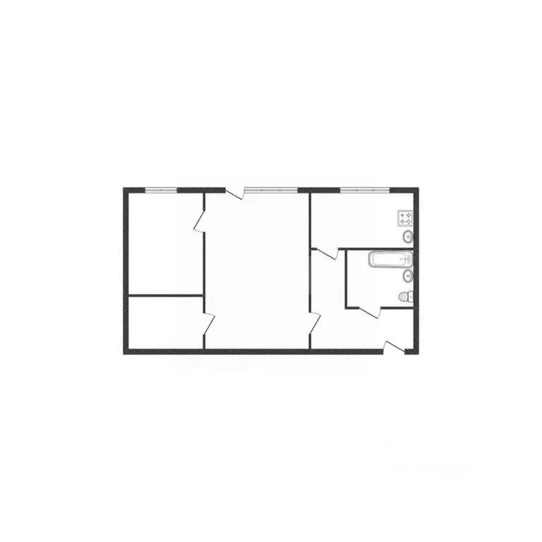 2-к кв. Смоленская область, Ярцево ул. Максима Горького, 26 (42.8 м) - Фото 2