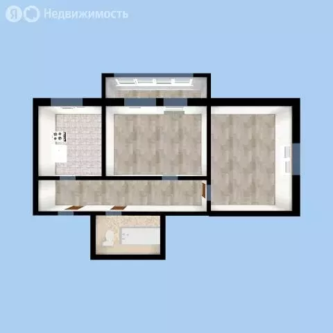 2-комнатная квартира: Нижний Тагил, улица Папанина, 27 (65 м) - Фото 0
