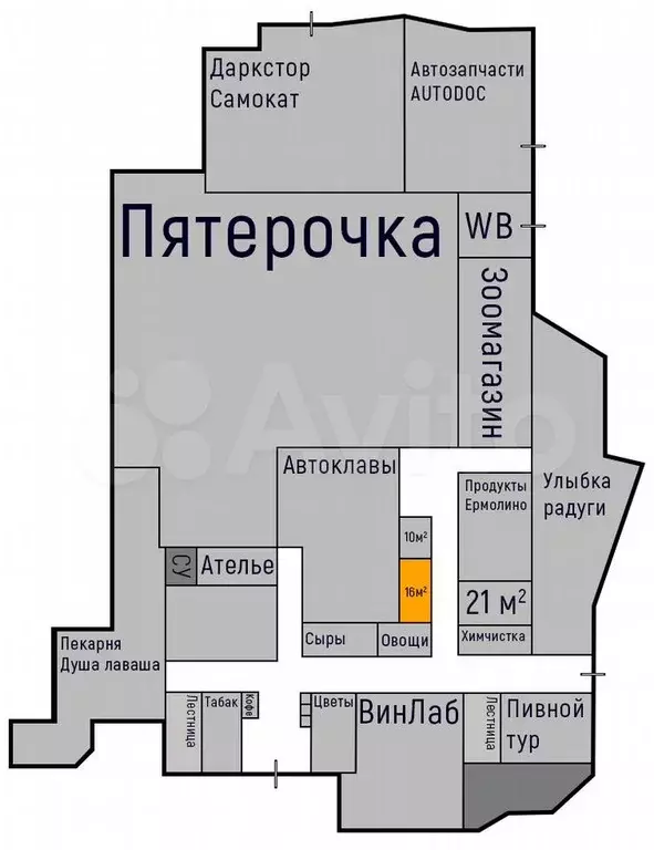 Отдел в Прикассе Пятерочки под Продукты - Фото 0