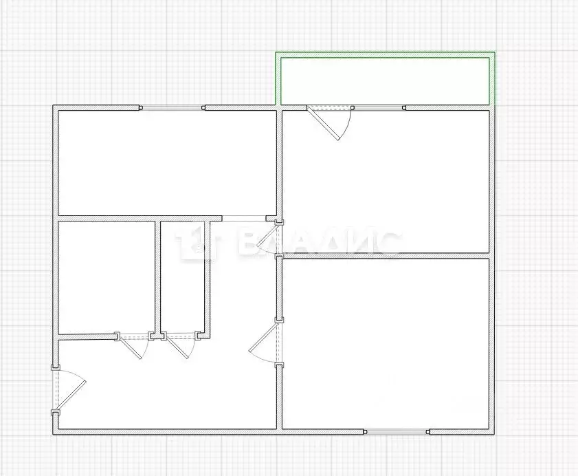 2-к кв. Пензенская область, Пенза просп. Победы, 128 (43.2 м) - Фото 2