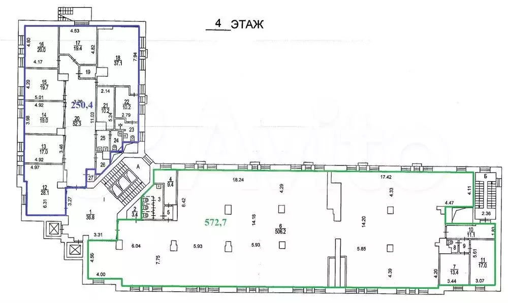 Аренда офисов 823,1 м2 м. Китай-город в цао - Фото 0