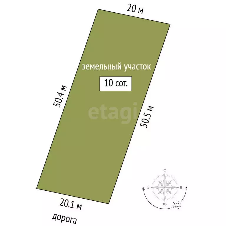 Участок в Тюменский муниципальный округ, СНТ Горошинка (10 м) - Фото 1