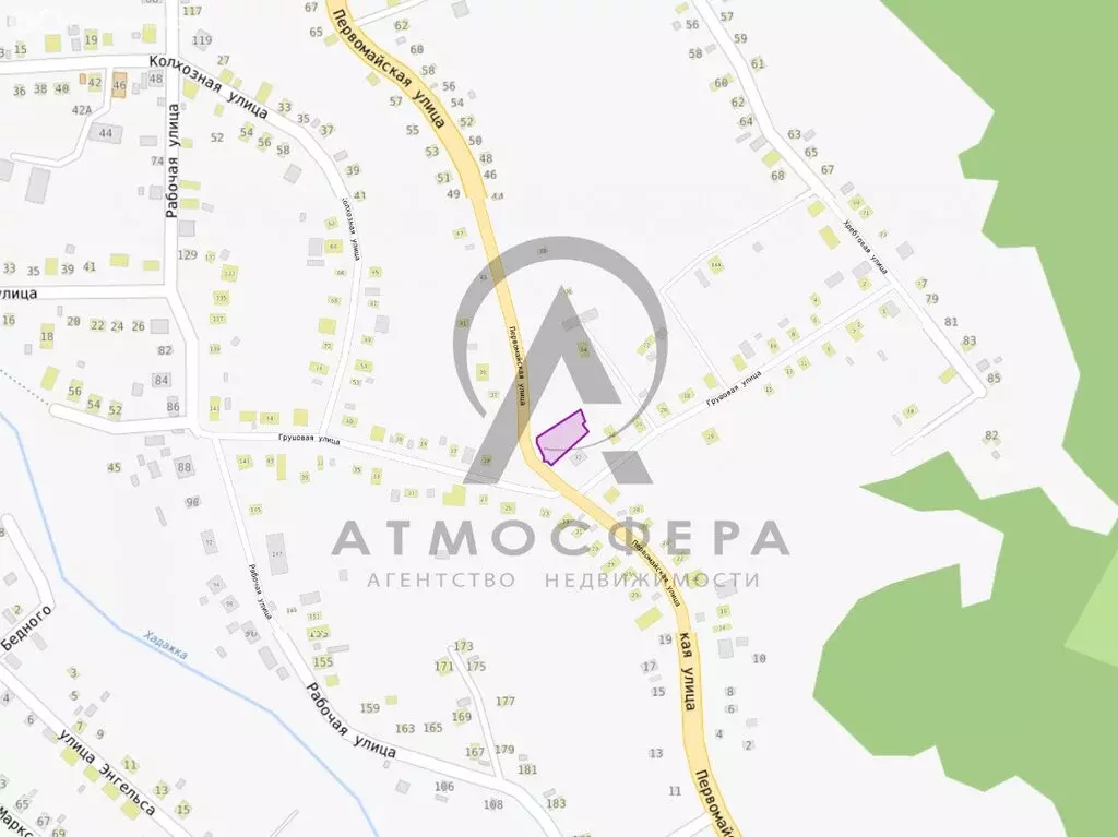 Участок в Хадыженск, Первомайская улица, 34 (8.01 м) - Фото 0