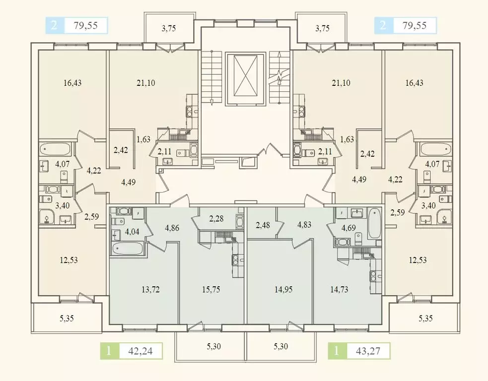 1-к кв. Ленинградская область, Гатчина ул. Чехова, 39к2 (41.6 м) - Фото 2