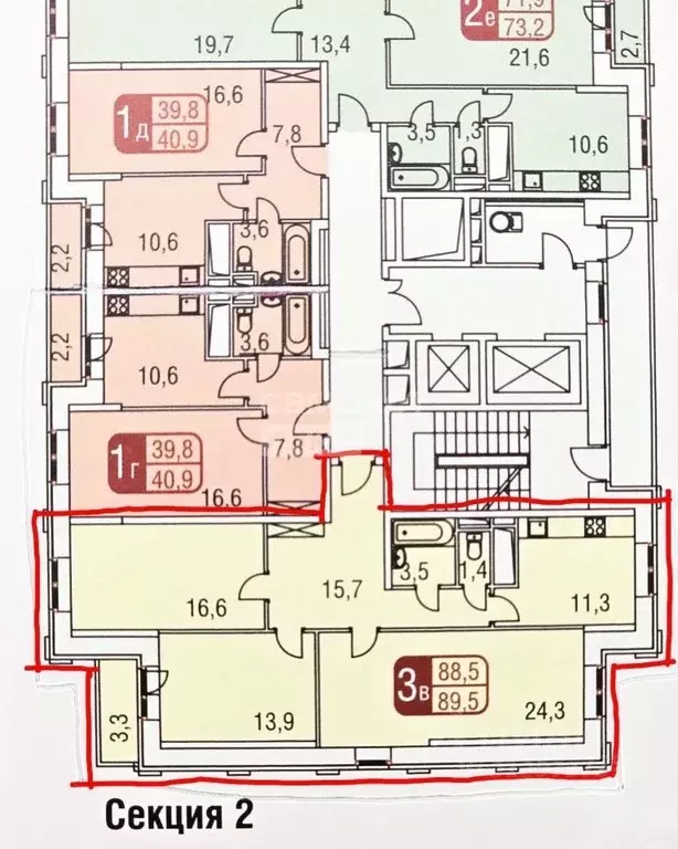 3-к кв. Московская область, Одинцово ул. Маршала Жукова, 23к2 (89.5 м) - Фото 0