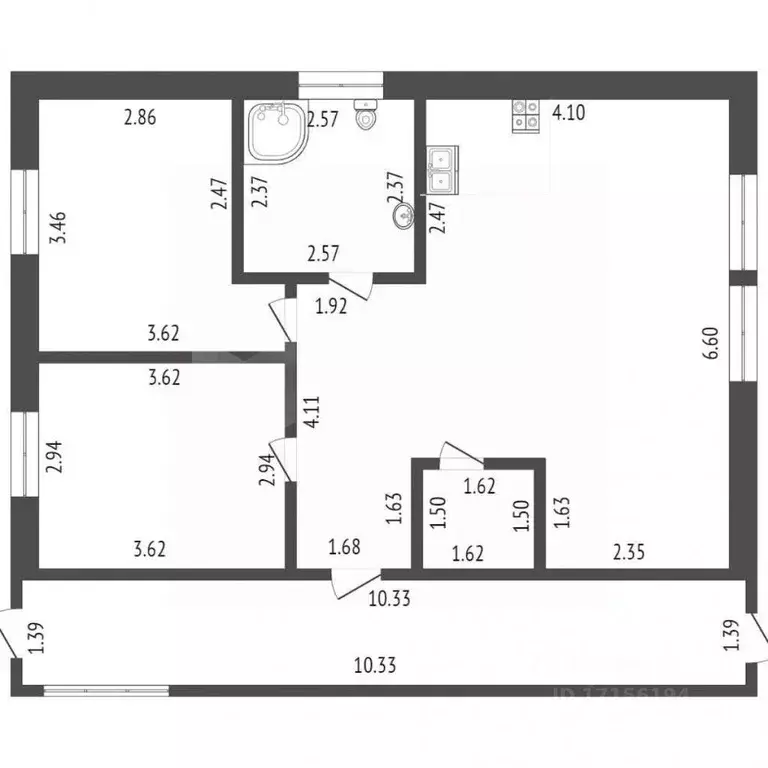 Коттедж в Тюменская область, Тюмень Совхозная ул., 173 (81 м) - Фото 1