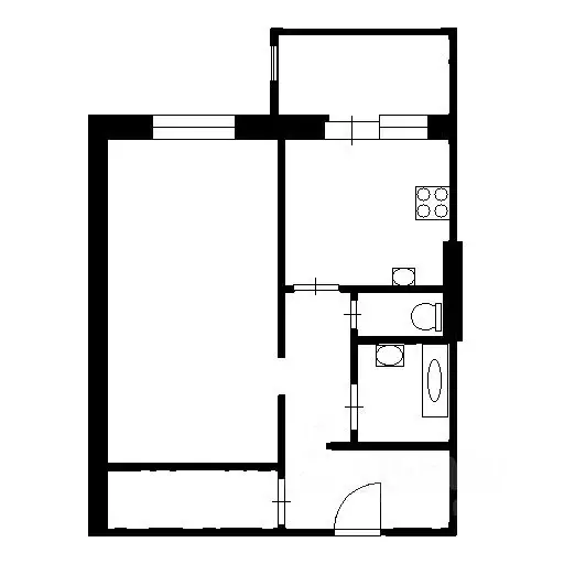 1-к кв. Башкортостан, Уфа ул. Софьи Перовской, 13/4 (41.8 м) - Фото 2