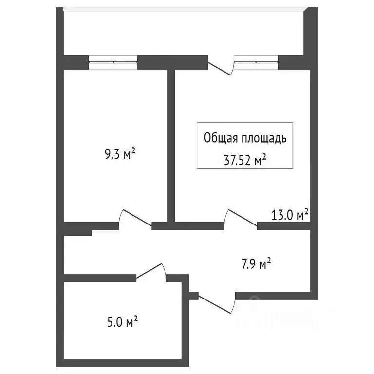 1-к кв. Новосибирская область, Новосибирск Киевская ул., 3 (39.0 м) - Фото 1