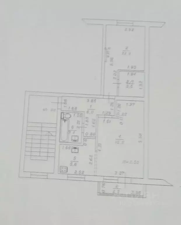 Квартира, 2 комнаты, 50 м - Фото 1