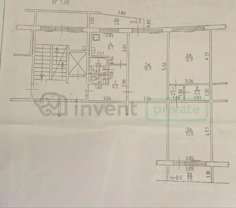 Комната Калининградская область, Калининград ул. Багратиона, 138 (13.9 ... - Фото 2