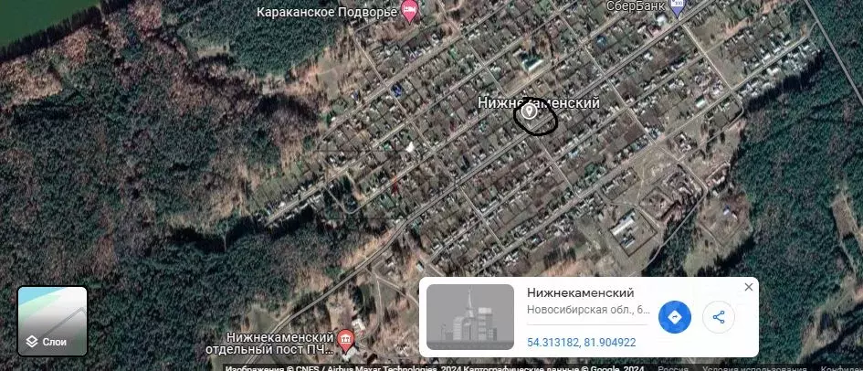 Участок в Новосибирская область, Ордынский район, с. Нижнекаменка ... - Фото 1