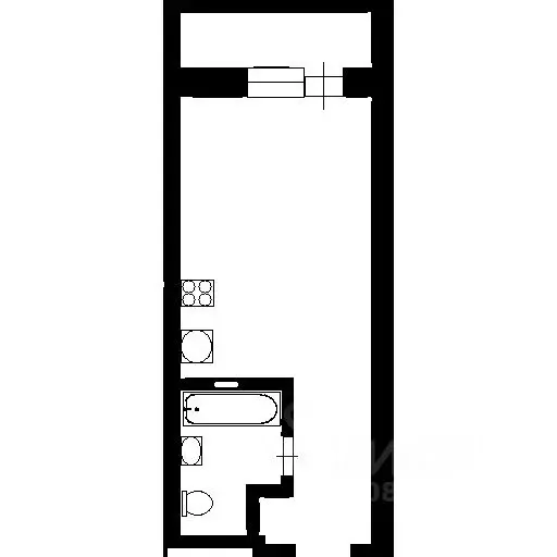 1-к кв. новосибирская область, новосибирск ул. гоголя, 40/1 (30.0 м) - Фото 1