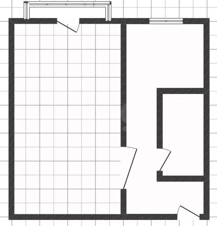 1-к кв. Курская область, Курск ул. Менделеева, 39 (31.0 м) - Фото 2