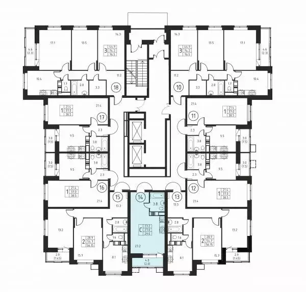 2-к кв. Московская область, Домодедово Авиационный мкр, ул. ... - Фото 2