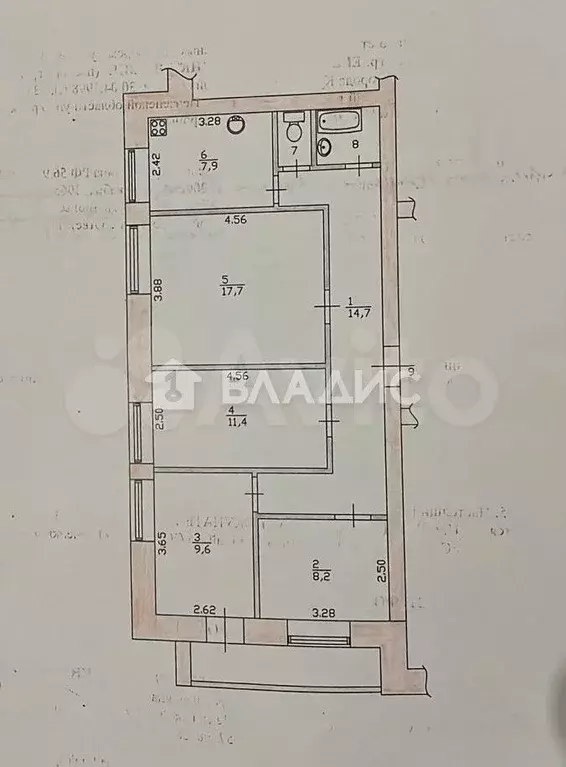 3-к. квартира, 74 м, 2/9 эт. - Фото 0