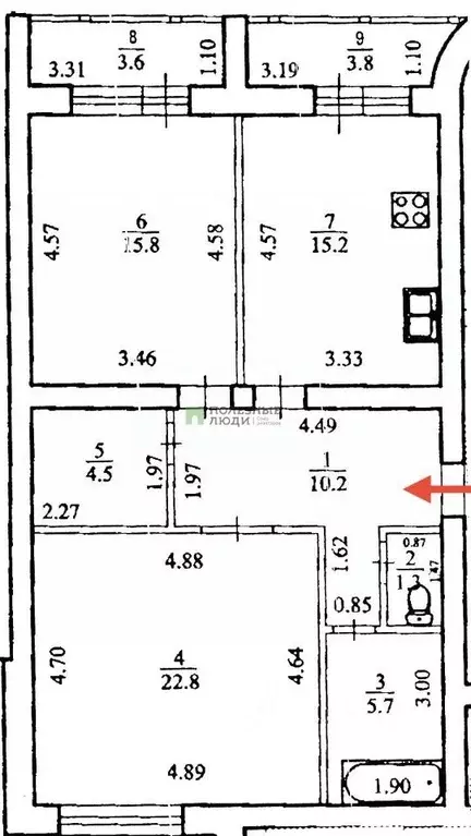 3-к кв. Башкортостан, Уфа ул. Карла Маркса, 58 (82.9 м) - Фото 1