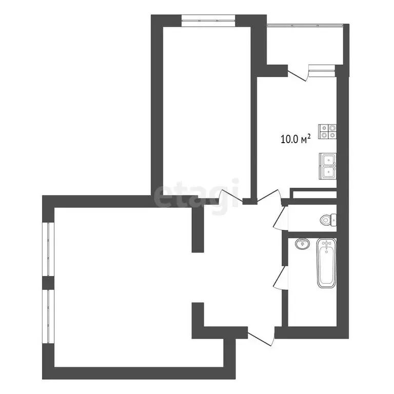 3-комнатная квартира: Альметьевск, улица Ленина, 114Б (68.5 м) - Фото 1