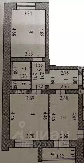 2-к кв. Тамбовская область, Тамбов Астраханская ул., 181Вк4 (56.0 м) - Фото 2