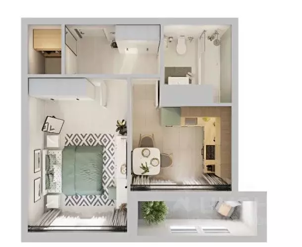 1-к кв. Иркутская область, Иркутск ул. Березовая Роща, 13А (34.0 м) - Фото 1