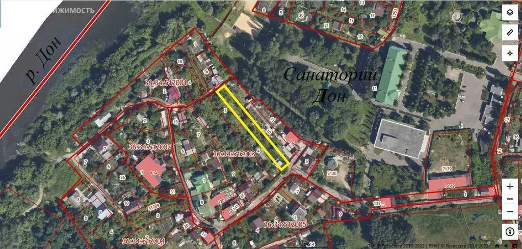 Участок в Воронеж, улица Берег реки Дон, 18 (6.4 м) - Фото 1