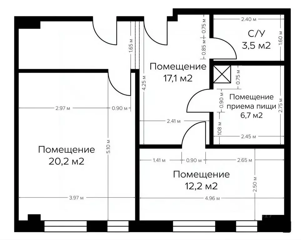 Офис в Москва Научный проезд, 19 (62 м) - Фото 2