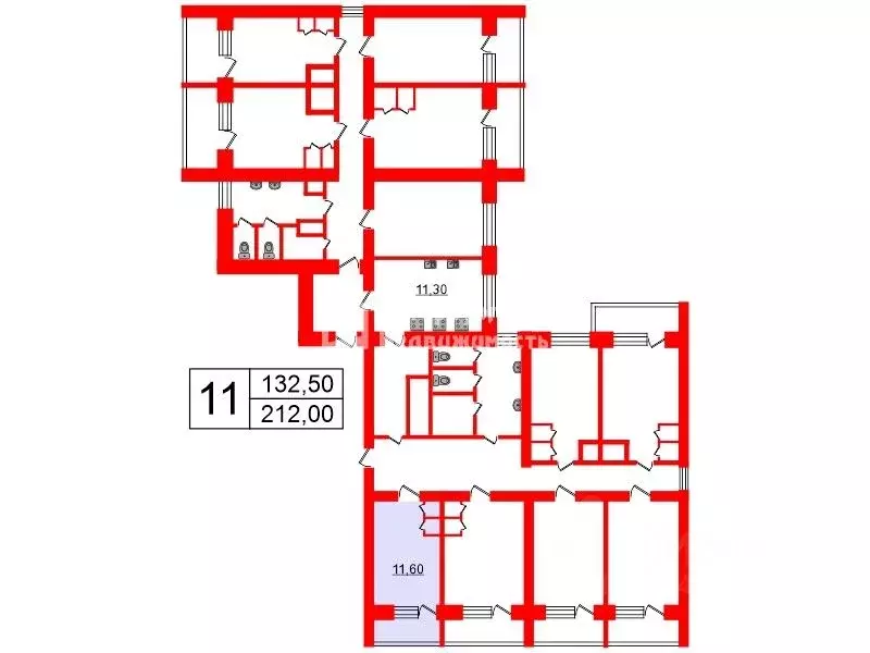 Комната Санкт-Петербург Ленская ул., 3К1 (11.6 м) - Фото 1