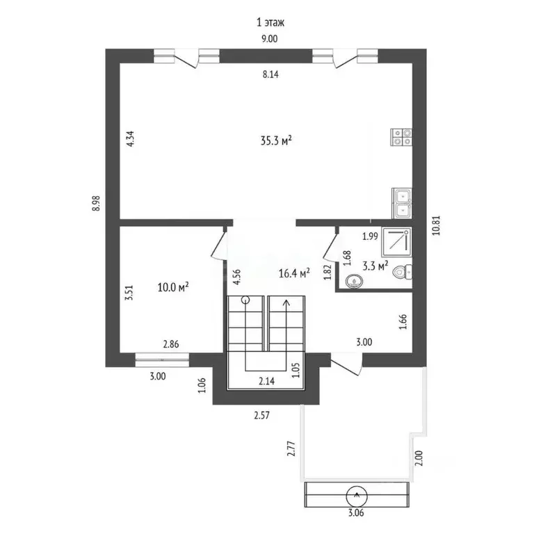 Дом в Марий Эл, Медведевский район, Пекшиксолинское с/пос, пос. Новый ... - Фото 1