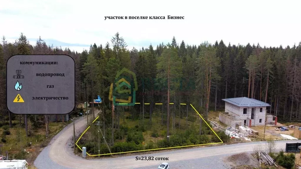 Участок в посёлок Ленинское, Хвойный проезд (23.82 м) - Фото 1