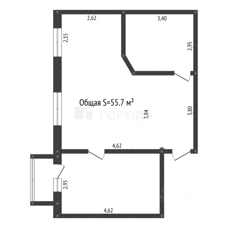 2-к кв. Кемеровская область, Новокузнецк ул. Кутузова, 8 (55.7 м) - Фото 2