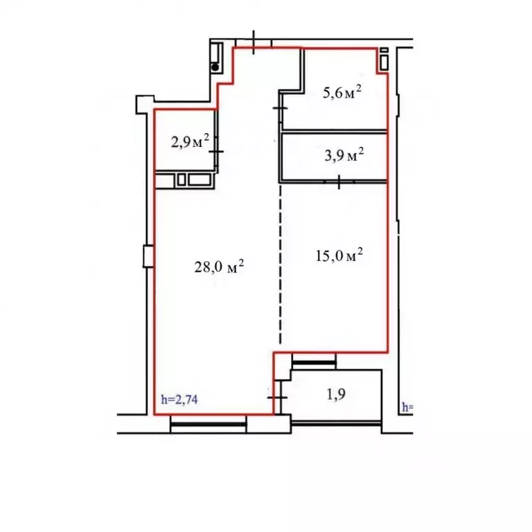 2-к кв. Пермский край, Пермь ул. Николая Островского, 93В (55.4 м) - Фото 2