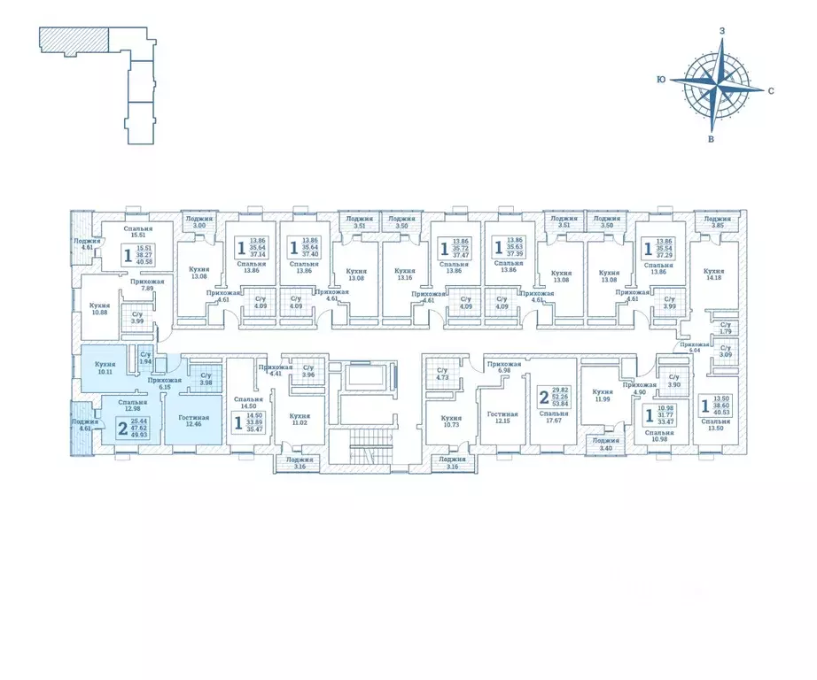 2-к кв. Московская область, Щелково городской округ, Монино пгт ул. ... - Фото 2