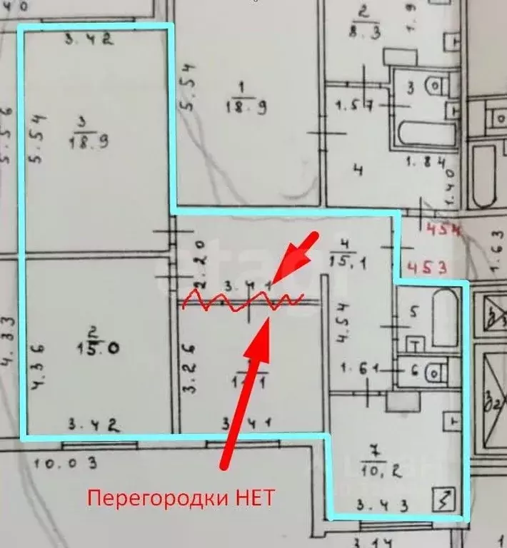 3-к кв. Москва Кантемировская ул., 53К1 (74.3 м) - Фото 1