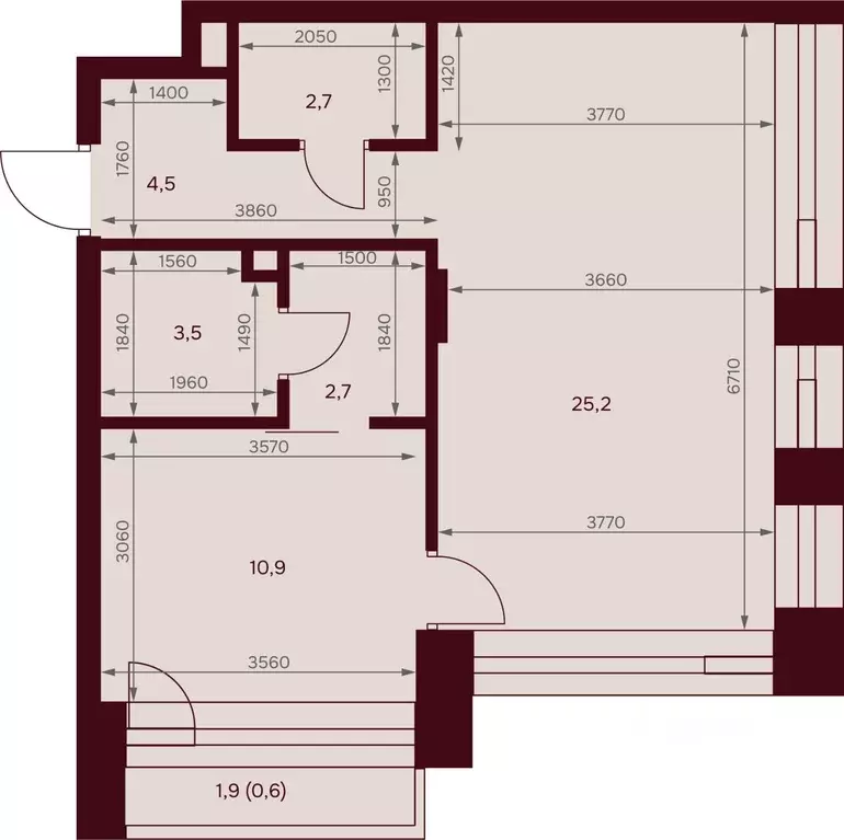 2-к кв. Москва ул. Серпуховский Вал, 7 (49.6 м) - Фото 2