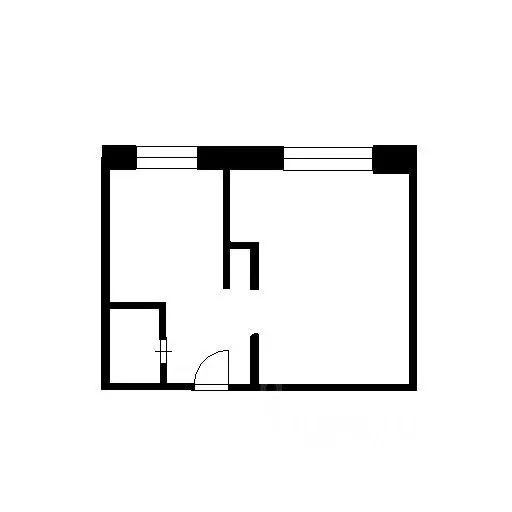 1-к кв. Воронежская область, Воронеж ул. Писарева, 3А (20.8 м) - Фото 2