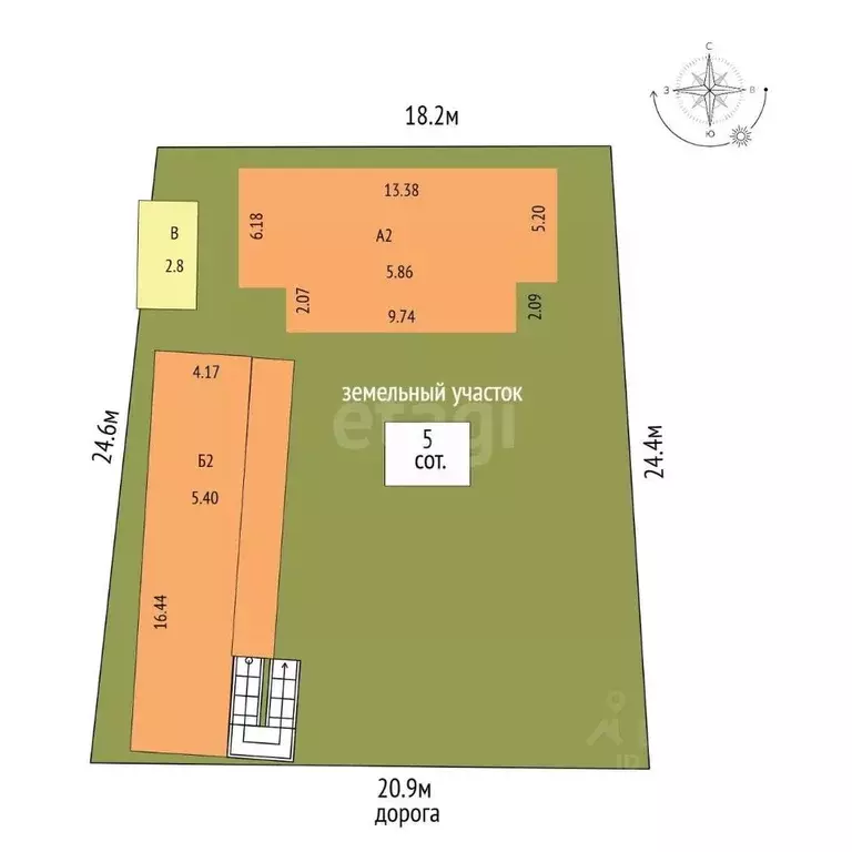 Дом в Крым, Судак ул. Южнобережная (150 м) - Фото 2