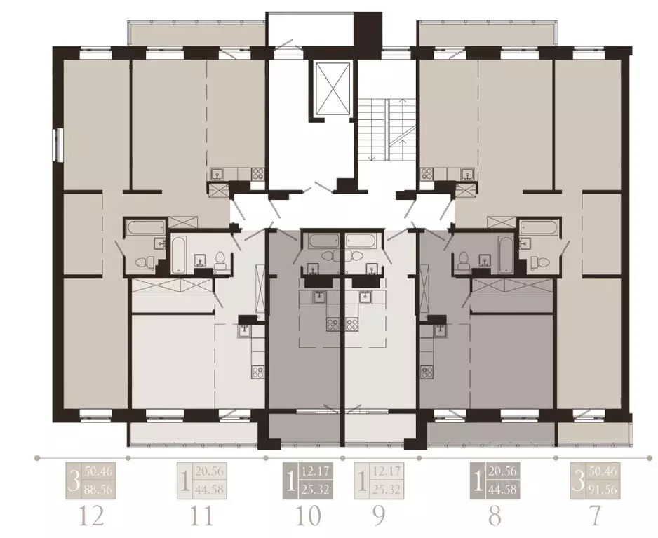 1-к кв. Иркутская область, Иркутск Советская ул., 115/1 (44.58 м) - Фото 2