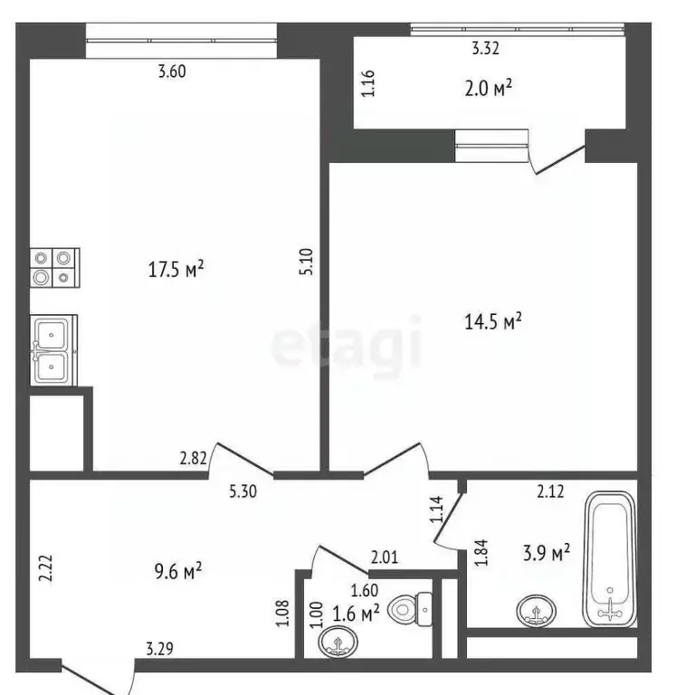 1-к кв. Москва ул. Коминтерна, 15 (49.1 м) - Фото 1