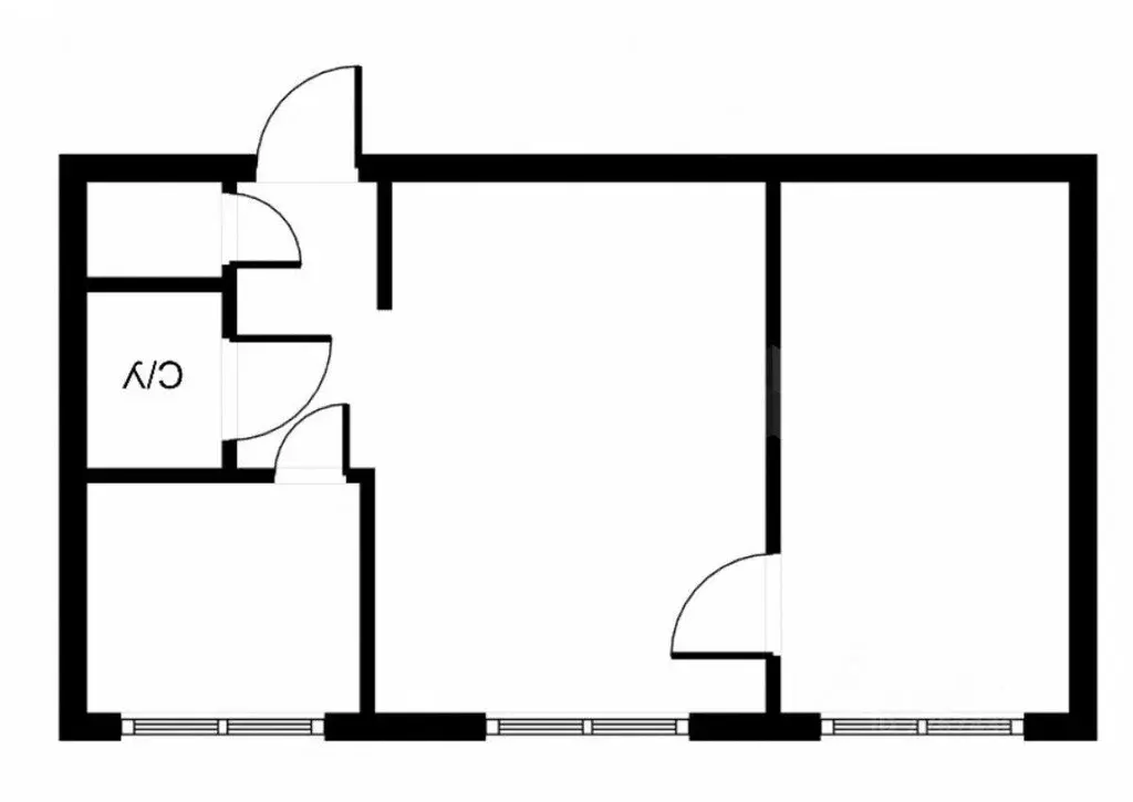 Квартира, 2 комнаты, 44.1 м - Фото 1