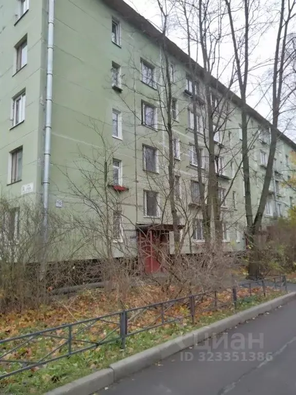 3-к кв. Санкт-Петербург ул. Бурцева, 14 (42.1 м) - Фото 0