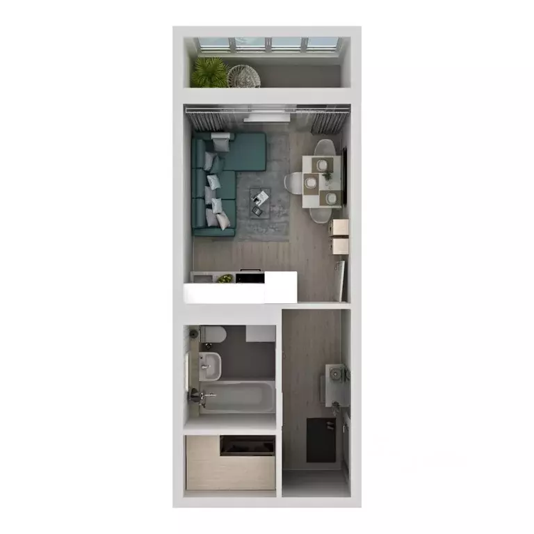 Студия Самарская область, Самара Южное ш., 13 (24.2 м) - Фото 1