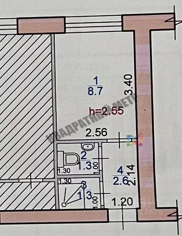 Комната Калмыкия, Элиста 6-й мкр, 19 (8.7 м) - Фото 0