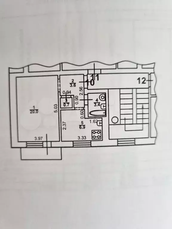 1-к. квартира, 34,6 м, 4/5 эт. - Фото 0