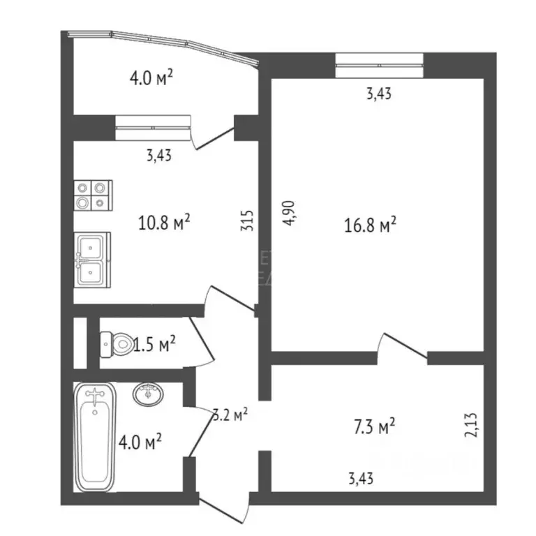 1-к кв. Тюменская область, Тюмень Восточный-2 мкр, ул. Ивана Словцова, ... - Фото 2