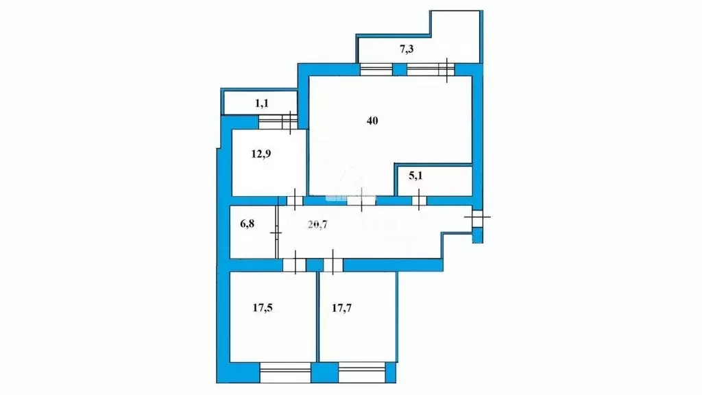 4-комнатная квартира: Казань, улица Космонавтов, 41 (128.1 м) - Фото 1