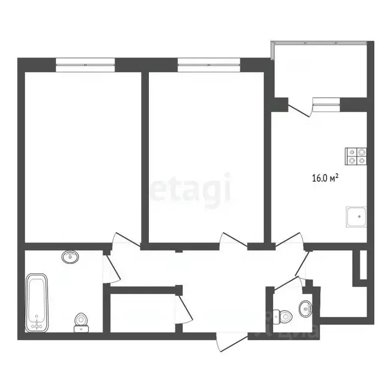 2-к кв. Тюменская область, Тюмень Самарская ул., 20 (86.0 м) - Фото 2