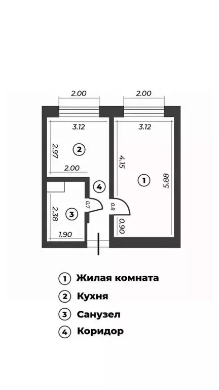 1-к кв. Москва Амурская ул., 1Ак4 (37.0 м) - Фото 2