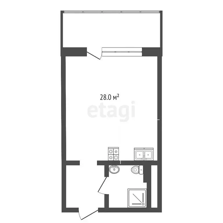 Квартира-студия: Алушта, Западная улица, 4 (38 м) - Фото 0